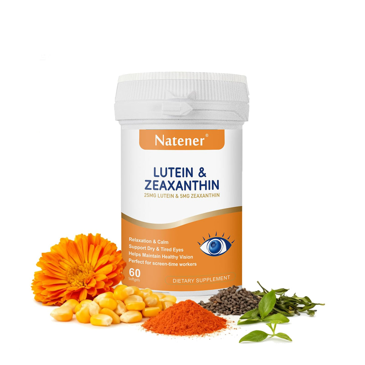 Natener 14 en 1 – boîte du produit, soutien nutritionnel quotidien pour les yeux.