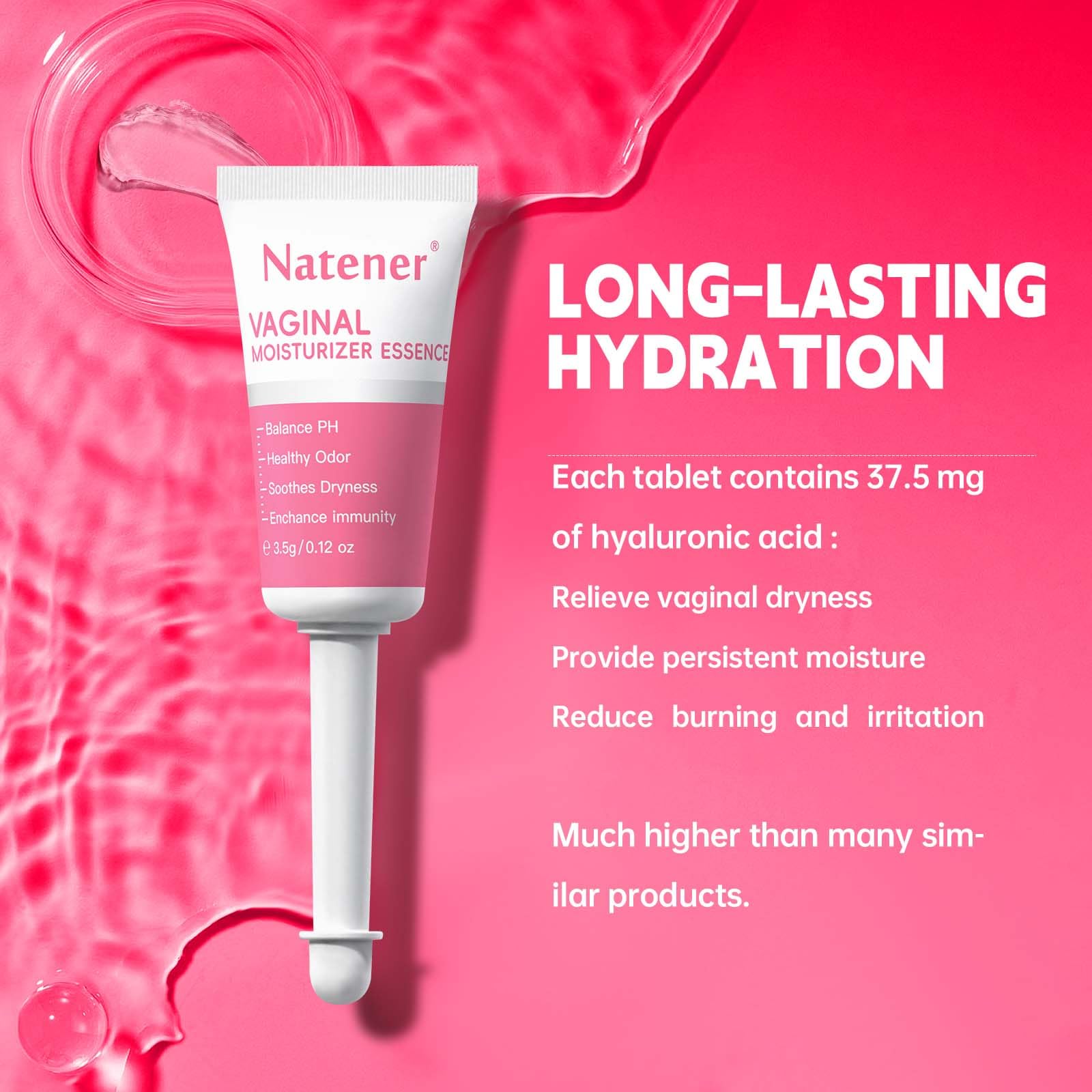 Natener composition niacinamide probiotics centella pour équilibre intime.