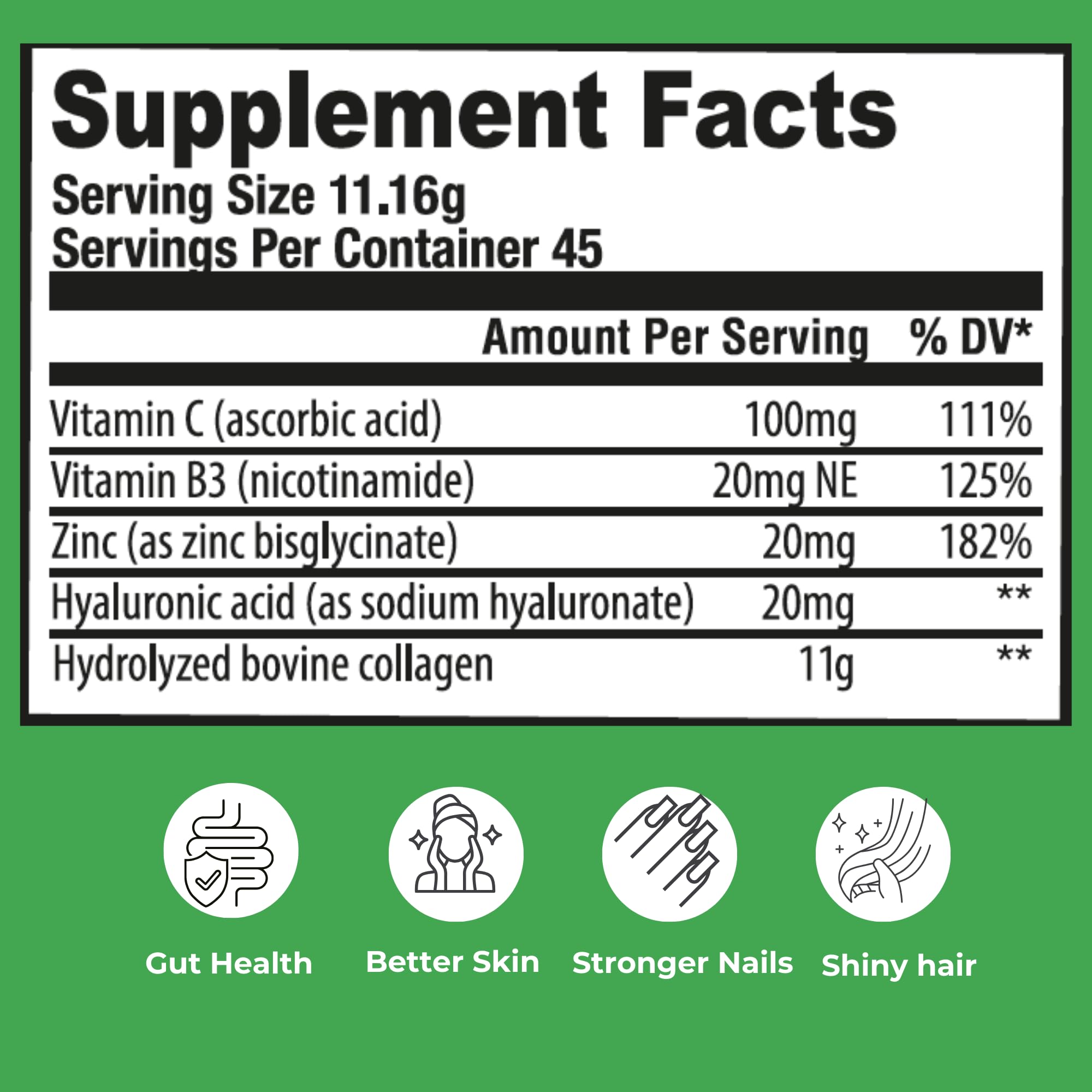 NATFUL Collagen Peptides sans goût qui s’intègre facilement à des boissons quotidiennes.