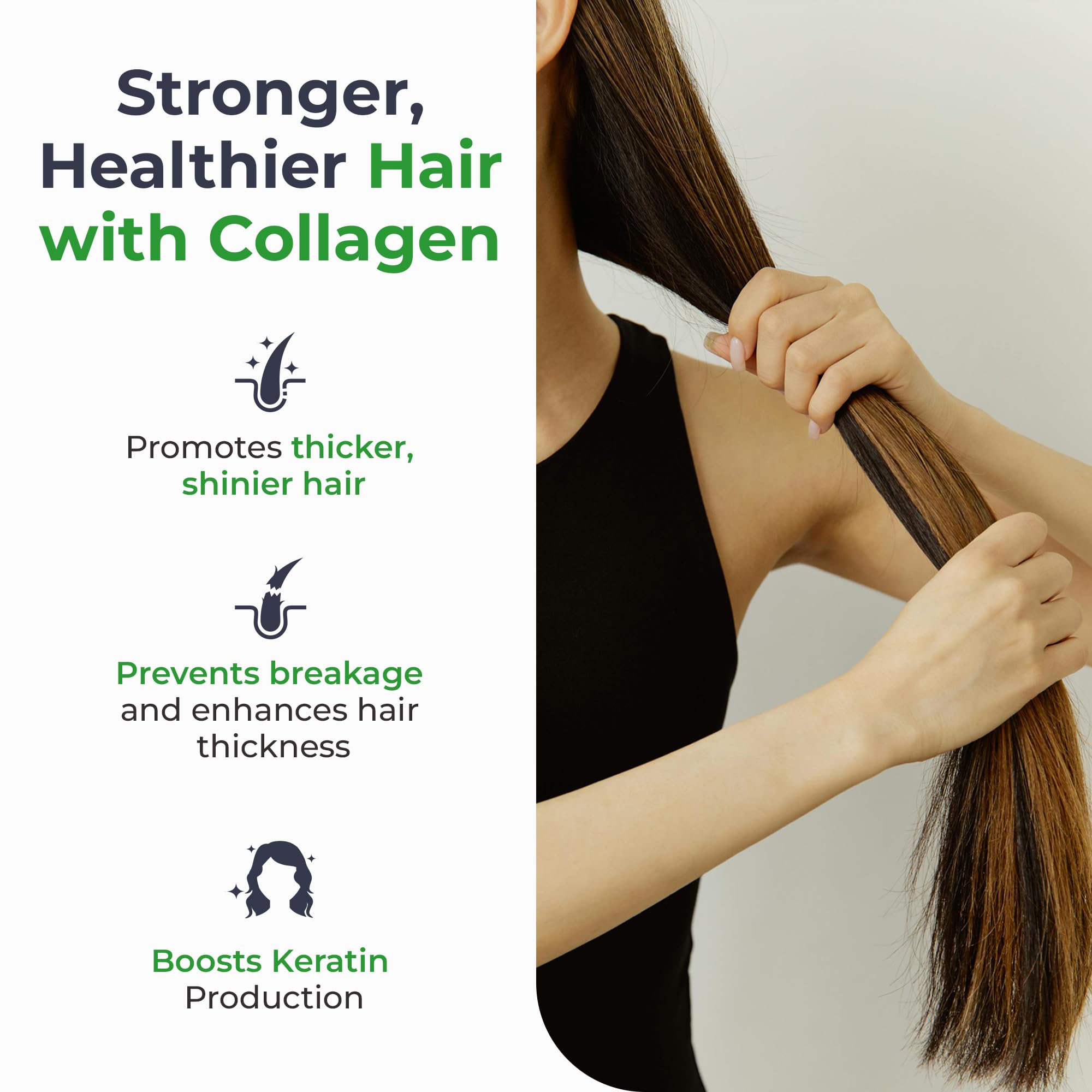 NATFUL Collagen Peptides Zinc bisglycinate, absorption possible pour le quotidien.