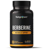 Natgrown Berberine HCl, bouteille: soutien métabolique quotidien possible.