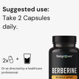 Natgrown Berberine HCl, usage quotidien: facile à intégrer lors des repas.