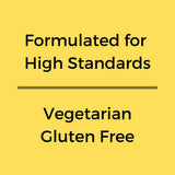 Logo sans gluten et végétarien sur l'emballage Natgrown.