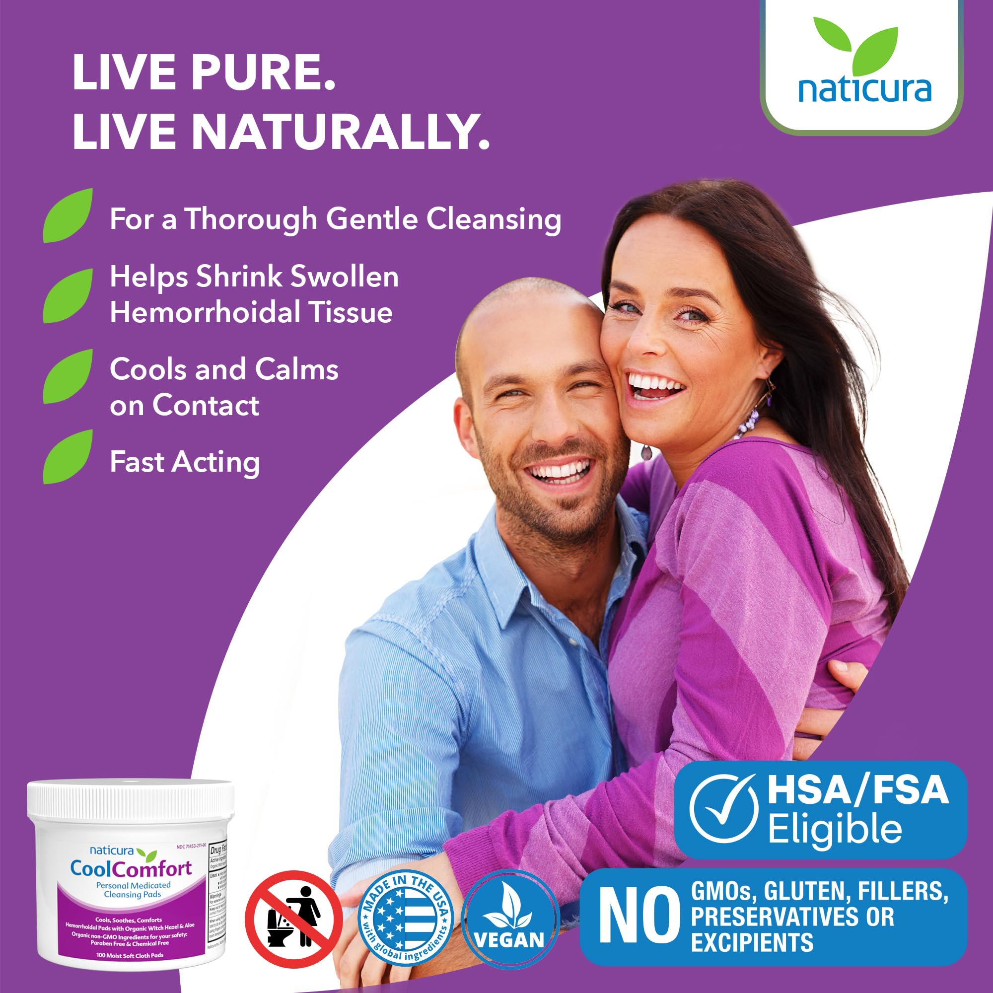 Idéal après accouchement pour le soin des zones sensibles.