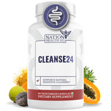 NATION HEALTH MD Cleanse24 - Bouteille-capsules: soutien digestif potentiel au quotidien.