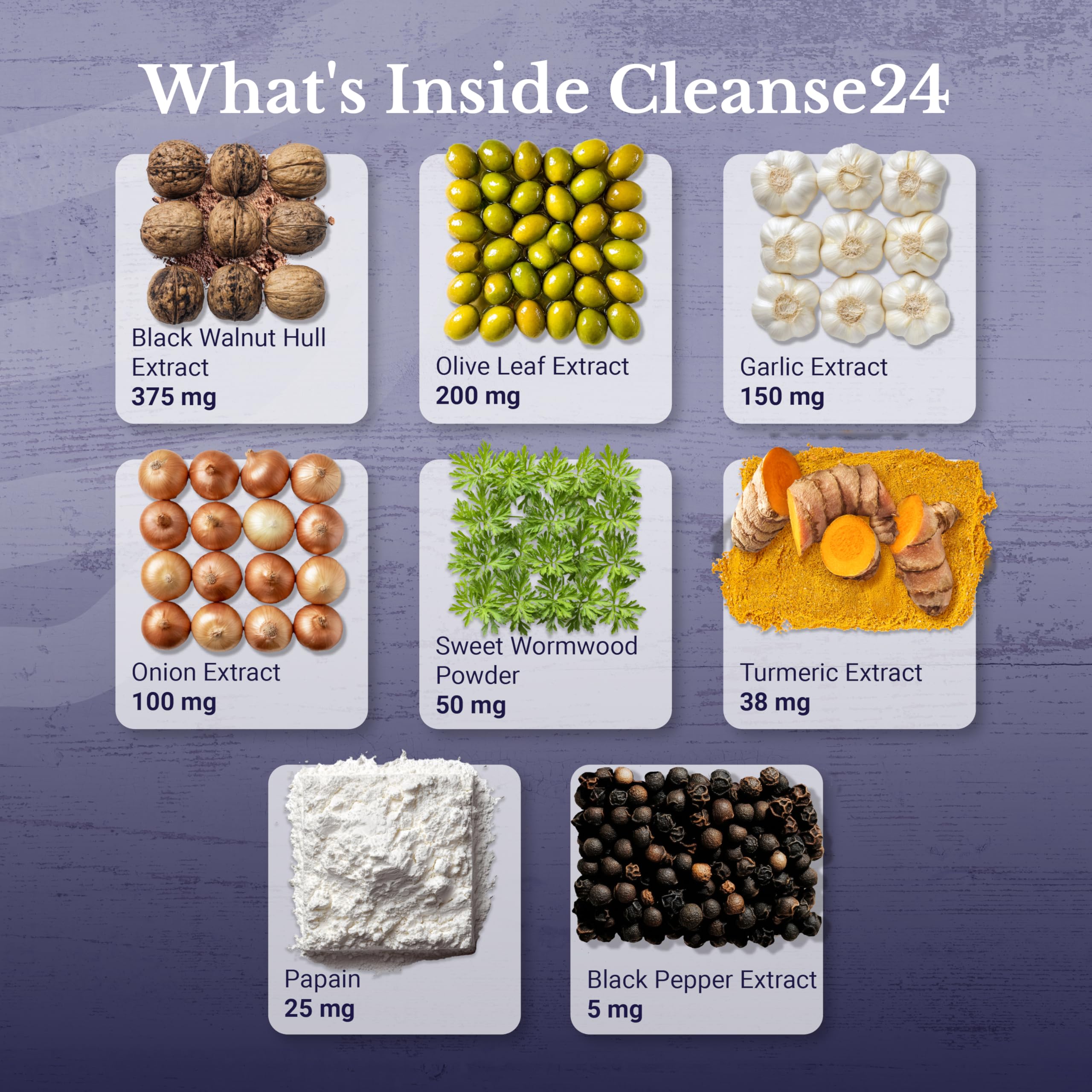 Extrait d’oignon dans Cleanse24 pour l’équilibre intestinal.