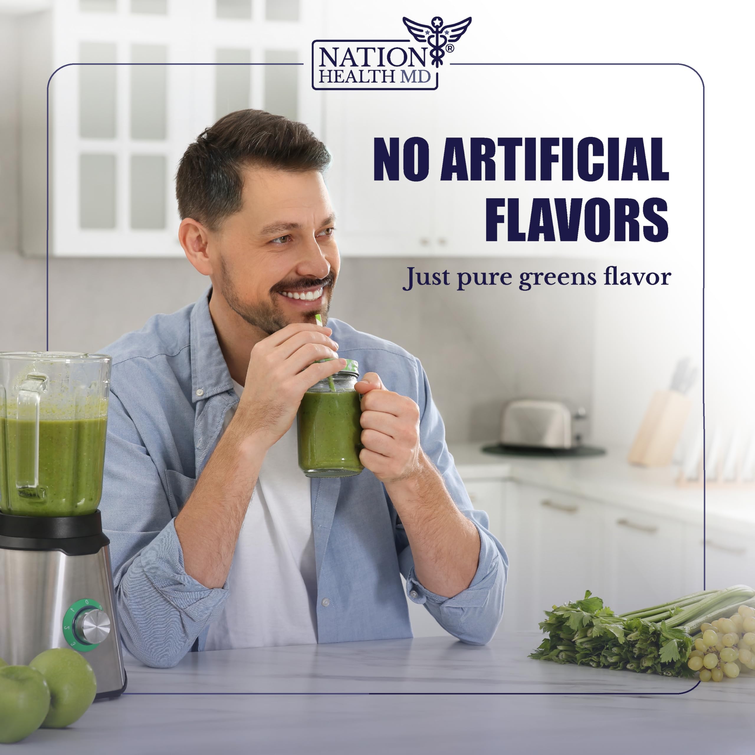 Nation Health MD Greens gingembre poudre arôme épicé et digestion