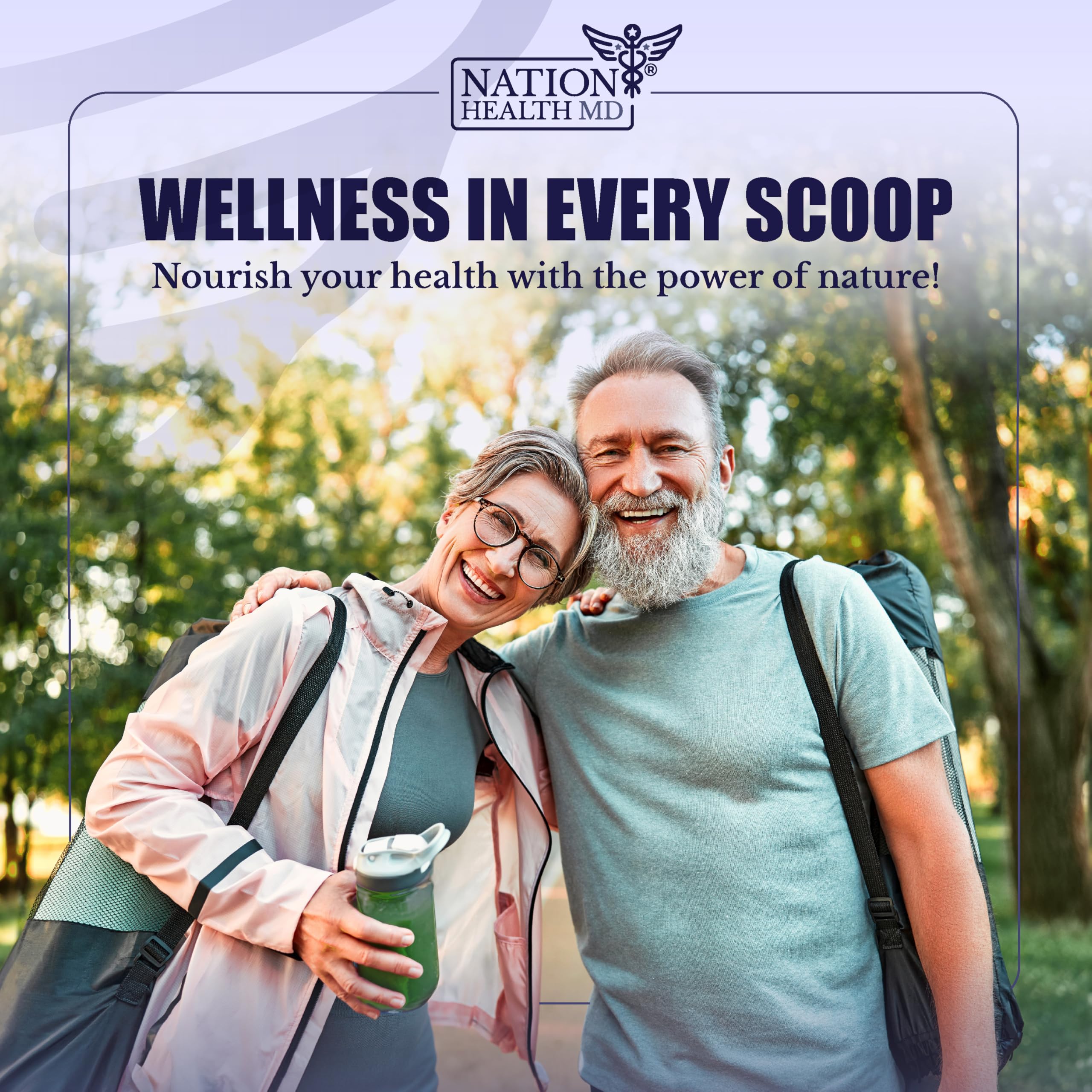 Nation Health MD Greens probiotiques pour soutien digestif