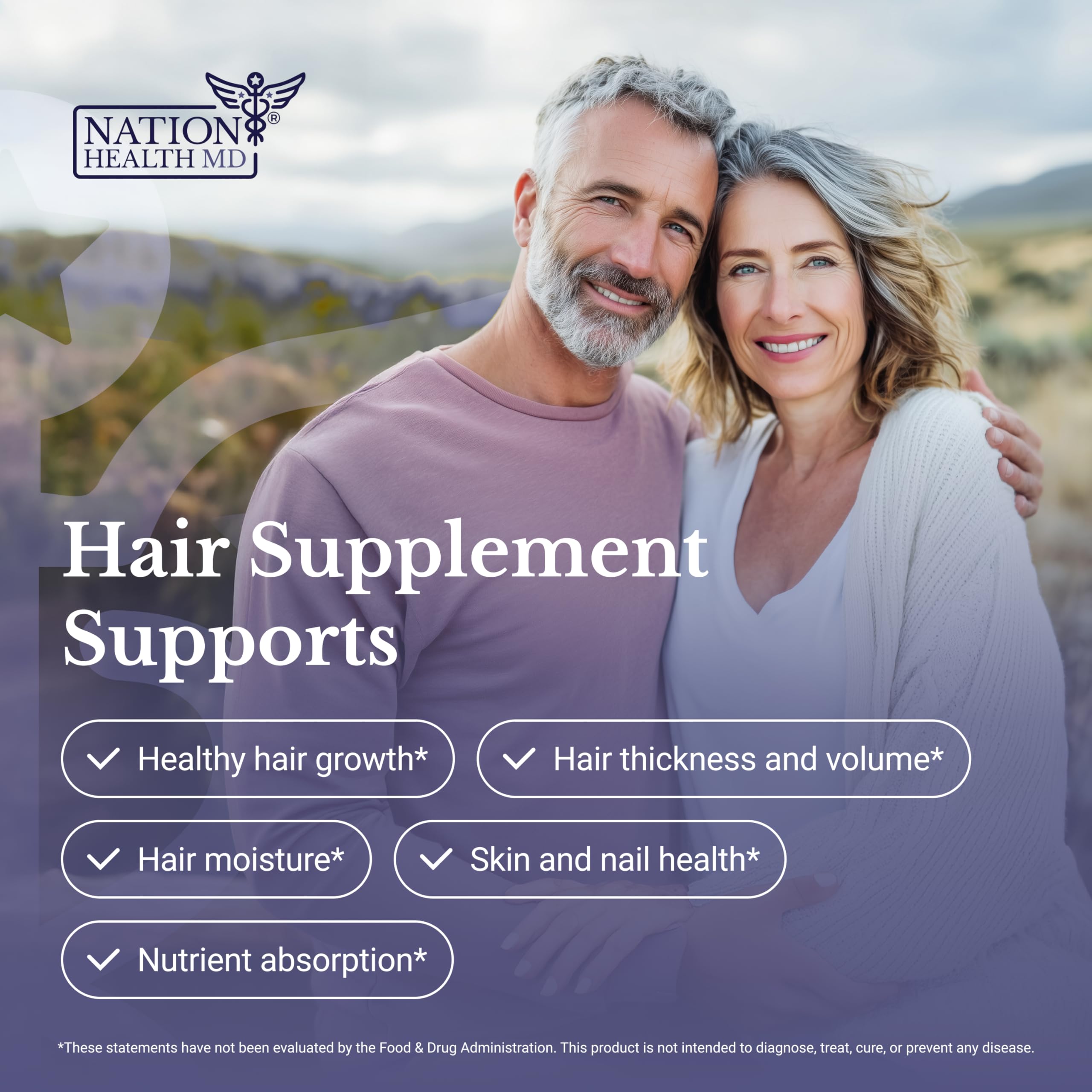NATION HEALTH MD Hair Switch – synergie d'ingrédients végétaux et minéraux pour les cheveux.