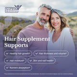 NATION HEALTH MD Hair Switch – synergie d'ingrédients végétaux et minéraux pour les cheveux.