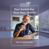 NATION HEALTH MD Hair Switch – notice avec biotine, zinc et sélénium pour cheveux.