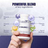 NATION HEALTH MD N-Balance8 étiquette - informations claires pour le soutien nerveux
