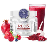 Nation Health MD Reds – bouteille de poudre prête à être consommée le matin.