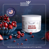 Nation Health MD Reds – emballage recyclable et choix durable.