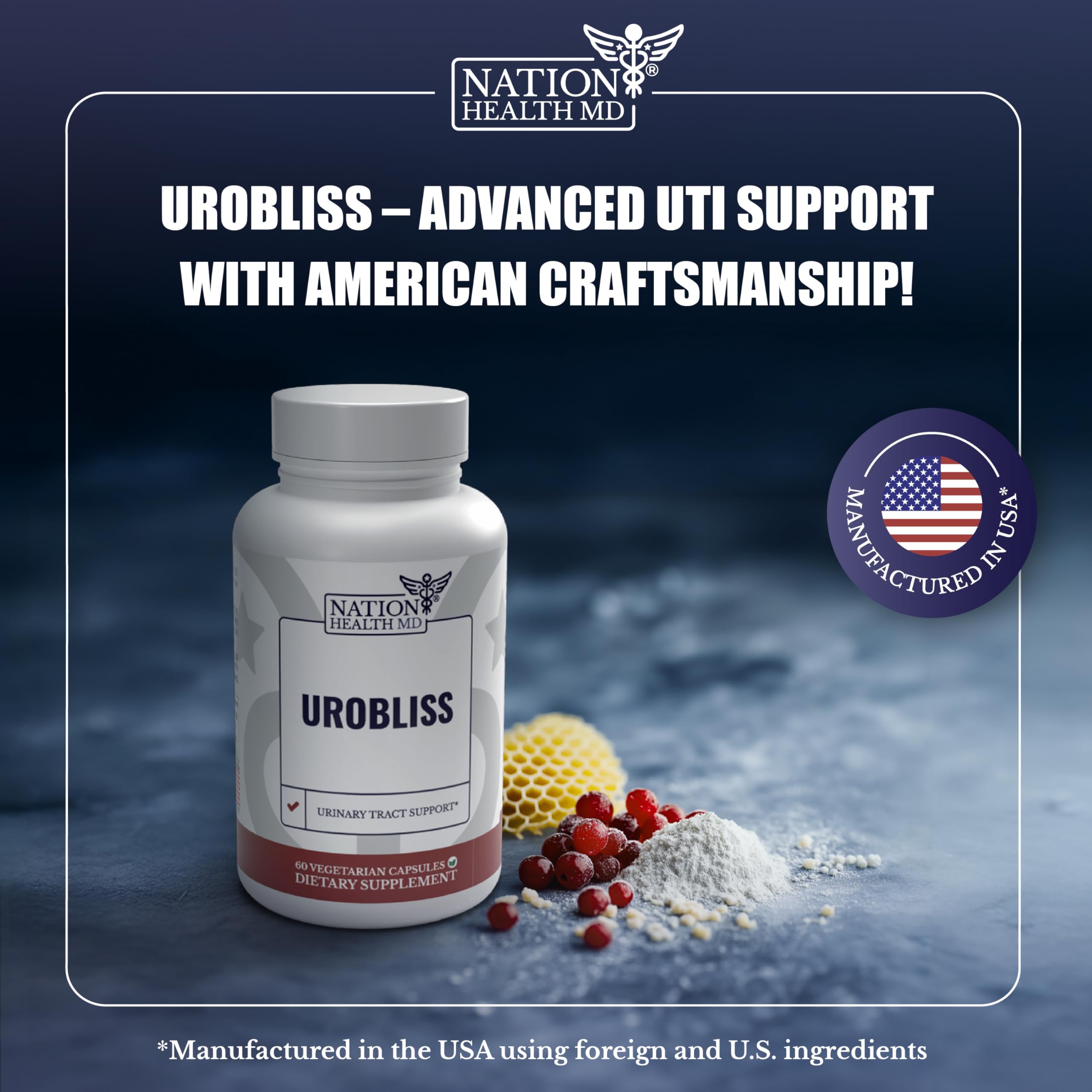 UroBliss Cranberry Extrait, extrait, bénéfice potentiel pour la santé urinaire