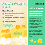 Gommes NATISLAND L‑Methylfolate sans allergènes, adaptées à toute la famille.