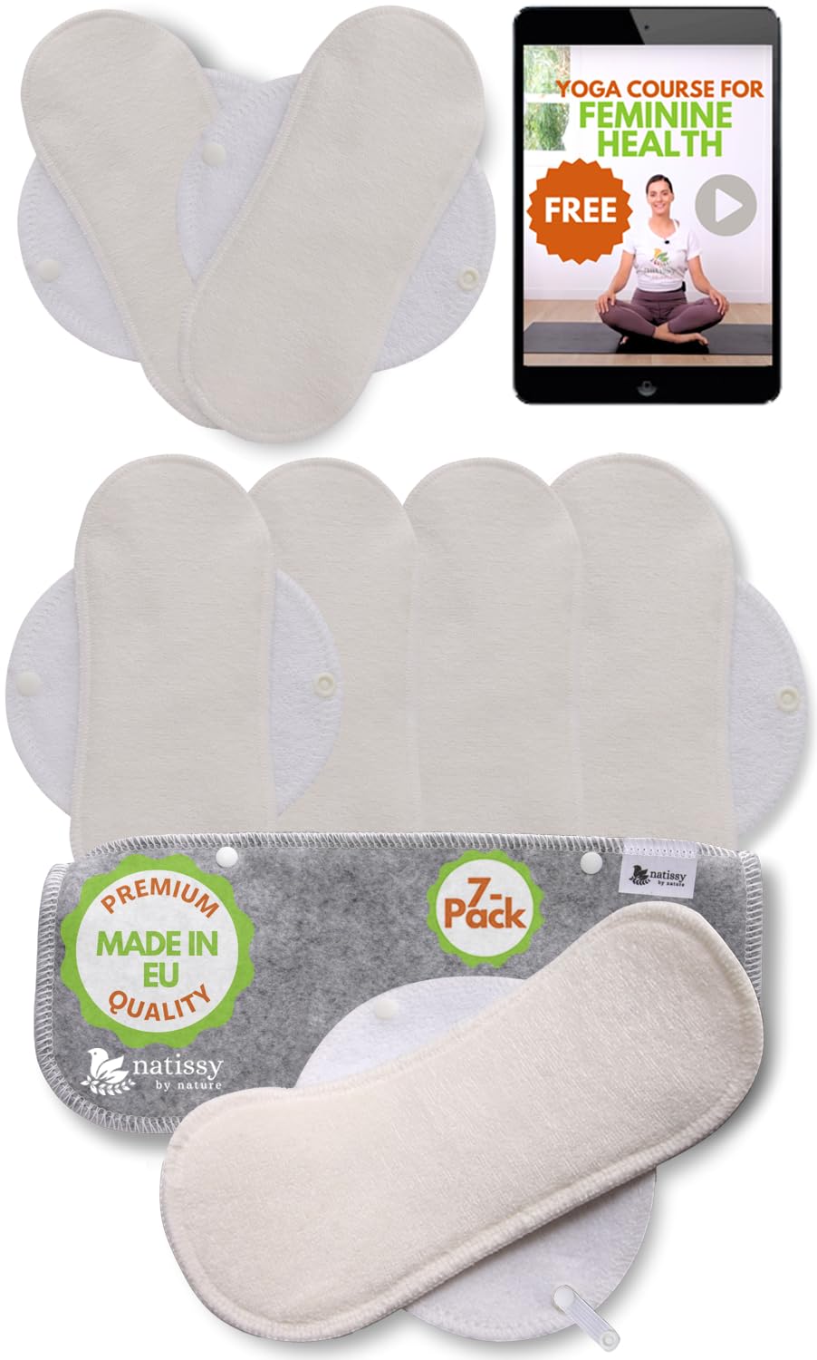 Natissy liner coton biologique doux pour peau sensible et confort quotidien