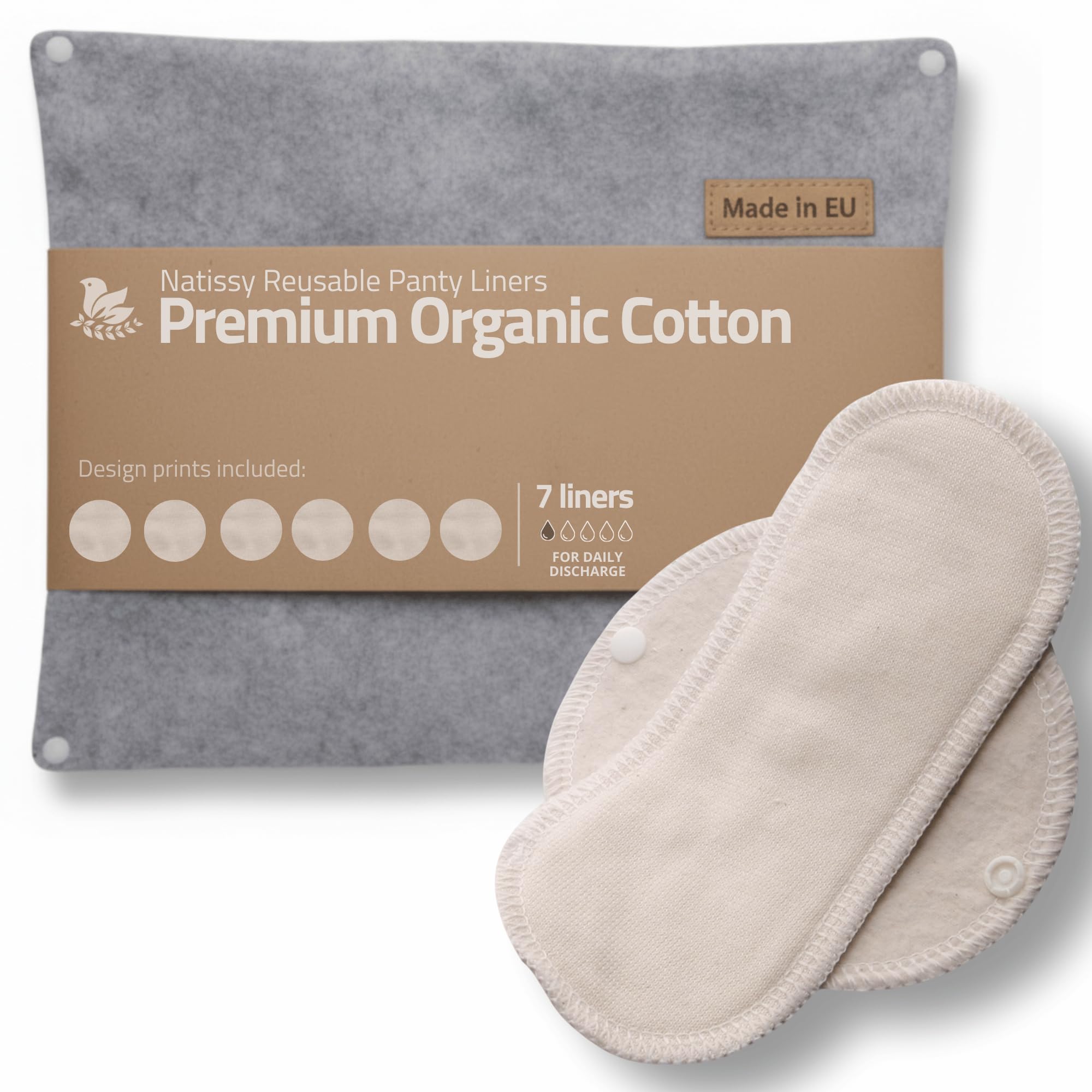 Natissy protège-slips petit format – douceur coton et confort durable