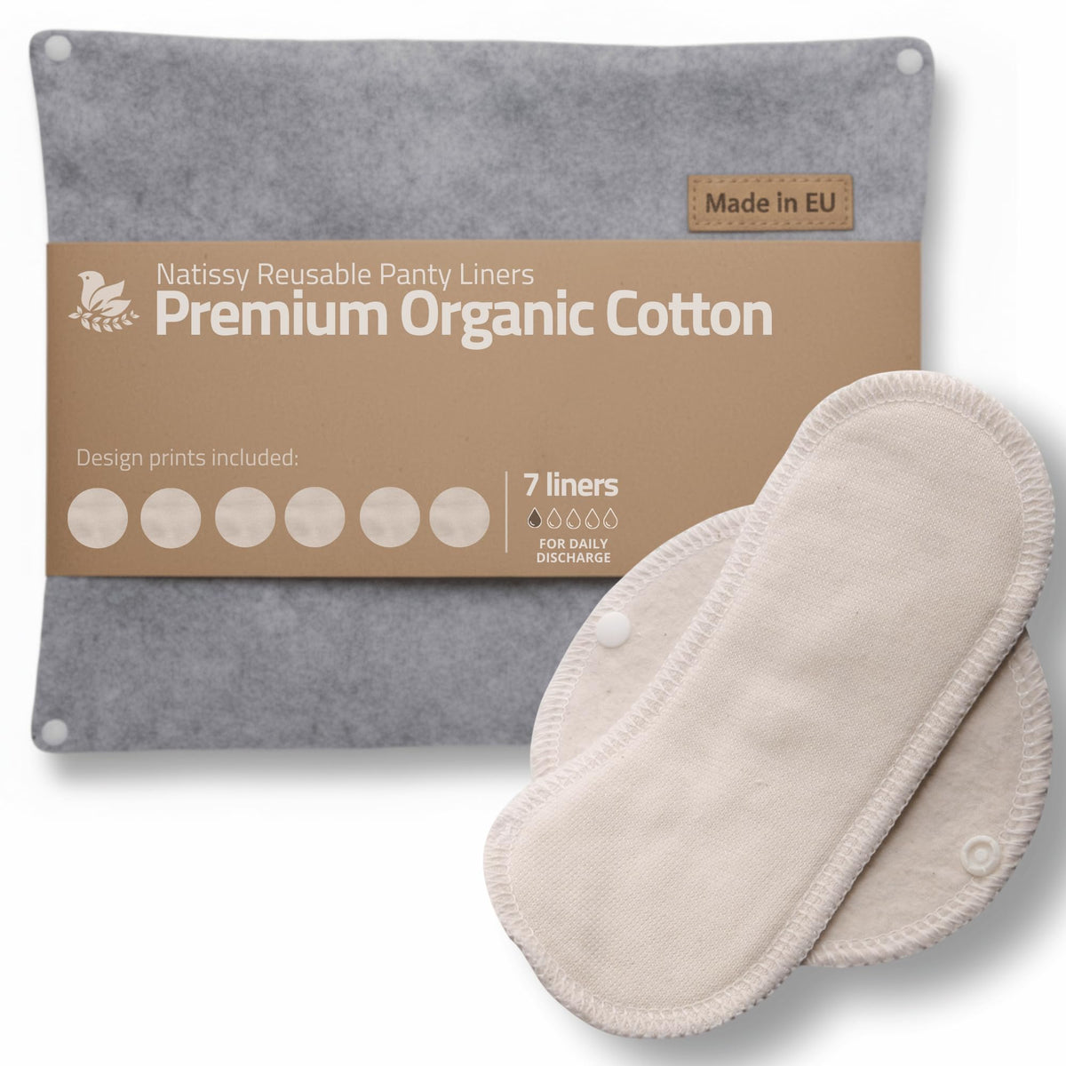 Natissy protège-slips petit format – douceur coton et confort durable