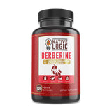 Native Logic berberine-hcl-1200mg, bouteille, soutien potentiel du métabolisme et énergie durable.
