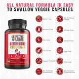 Native Logic berberine-hcl-melon-amer-bio, capsules, soutien digestion et immunité.