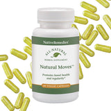 Native Remedies Natural Moves — bouteille de gélules végétales pour une digestion équilibrée.