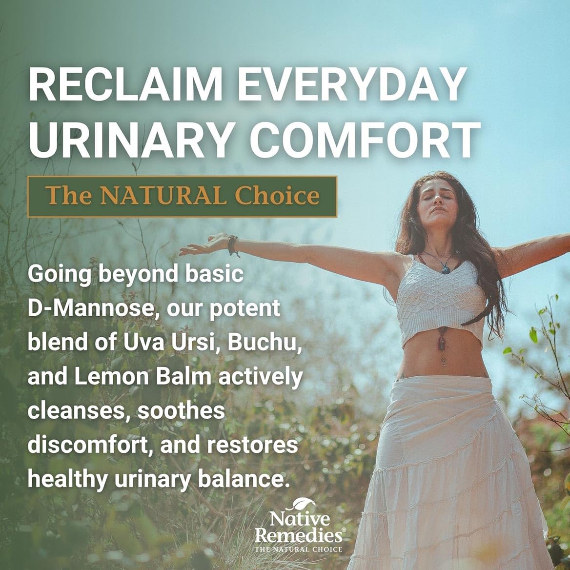 Native Remedies UTI-Clear - image montrant reduction ballonnement.