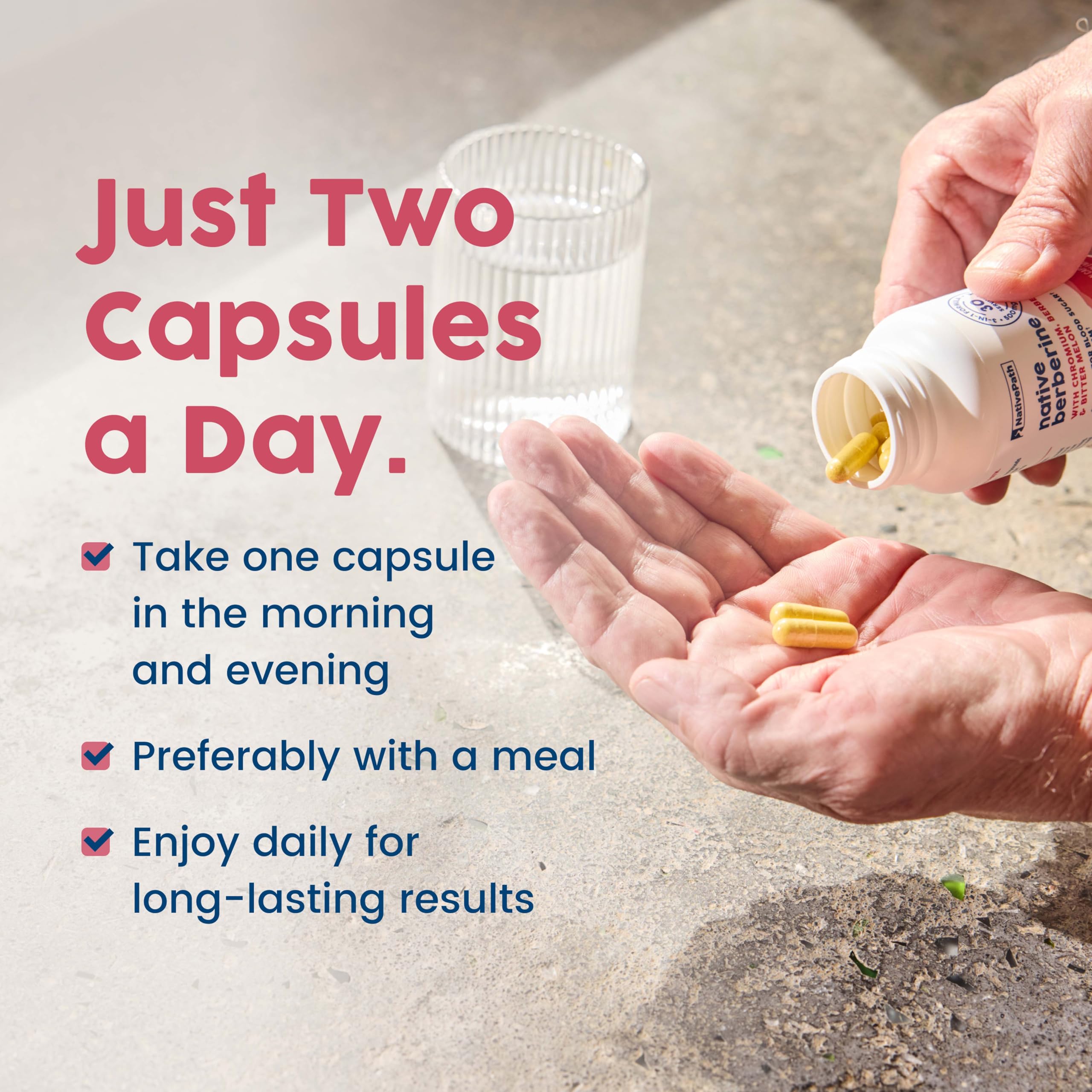 NativePath Berberine HCl: dose matin pour démarrer la journée.