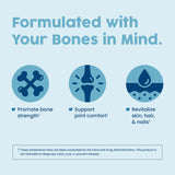 NativePath Bone Health Sans allergènes, poudre inodore adaptée aux régimes Paleo et Keto.