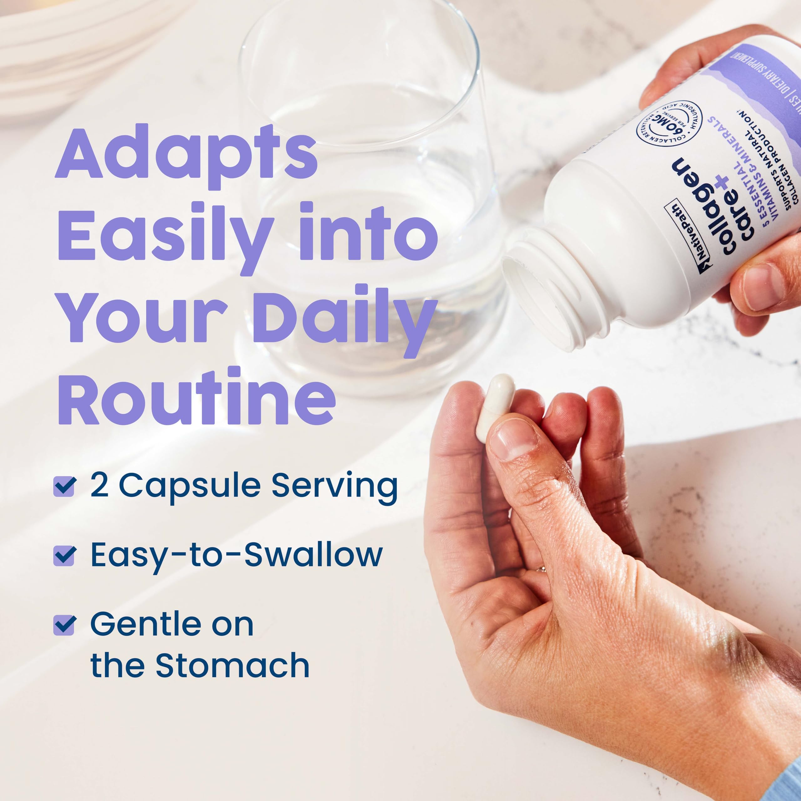 NativePath Collagen Care+ – Vue mode de vie actif, évoquant vitalité et bien-être.