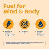 Versement de NativePath MCT huile liquide dans une cuillère