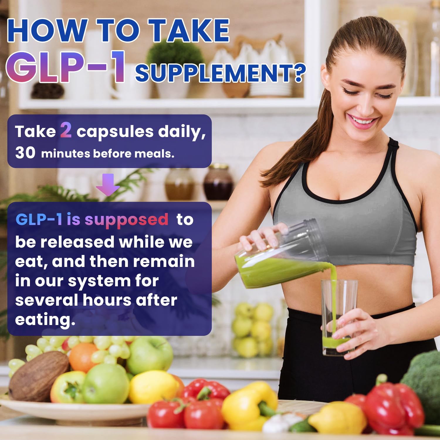 Prise avant le repas avec Natnect GLP Activate, pratique et simple