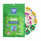 NATPAT ZenPatch sur l'étiquette calme pour enfant, favorise un moment de détente en classe.