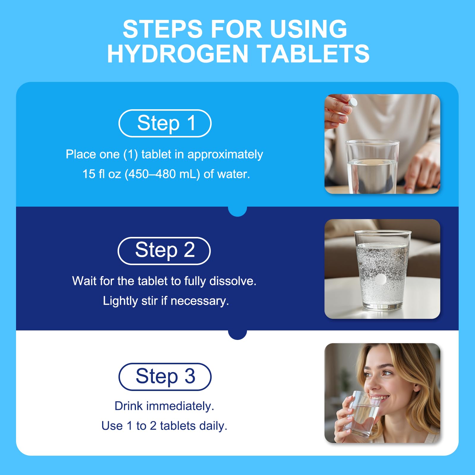 Natprime tablettes eau hydrogene qualite cgmp fabriquée et controlee