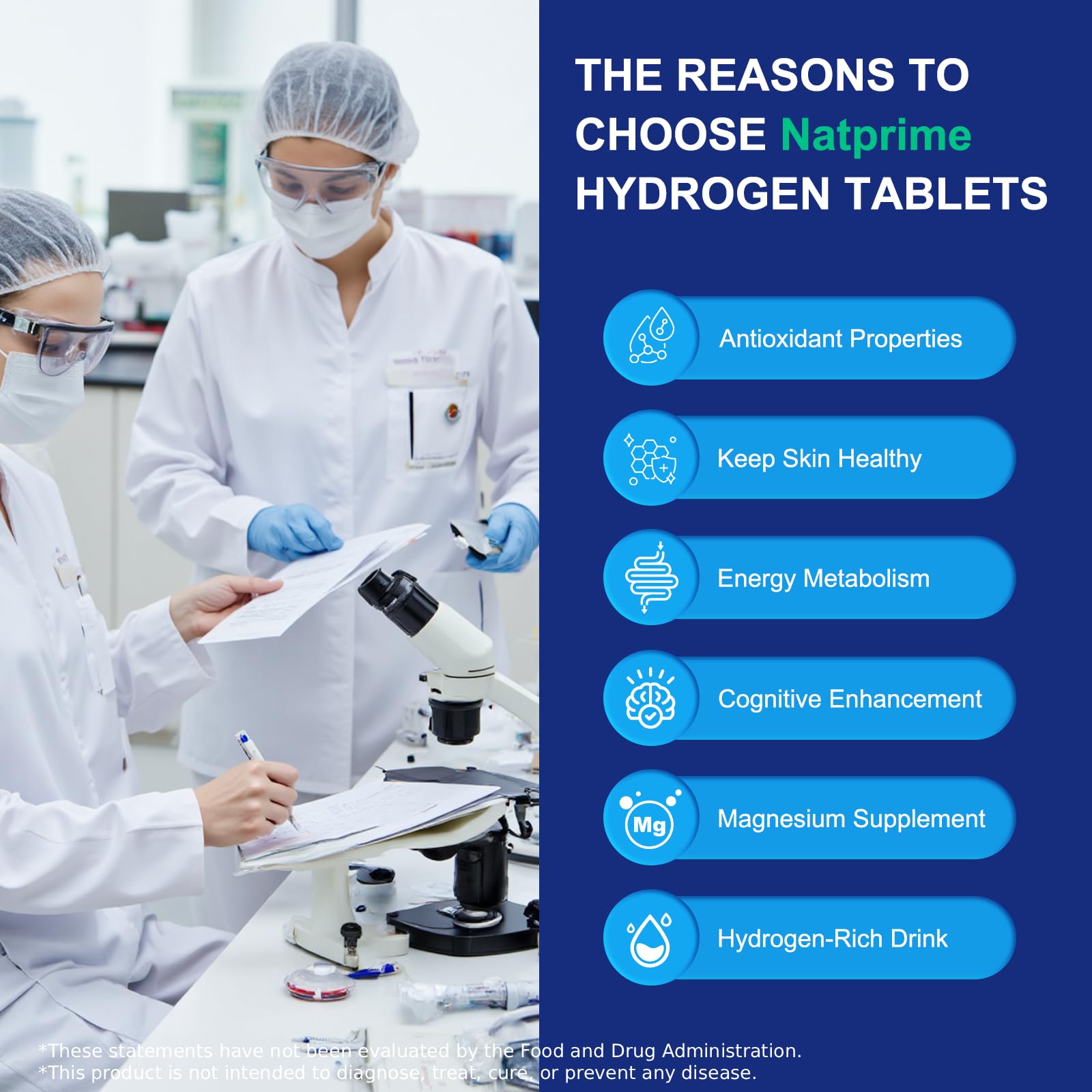 Natprime tablettes eau hydrogene sans additifs arôme neutre