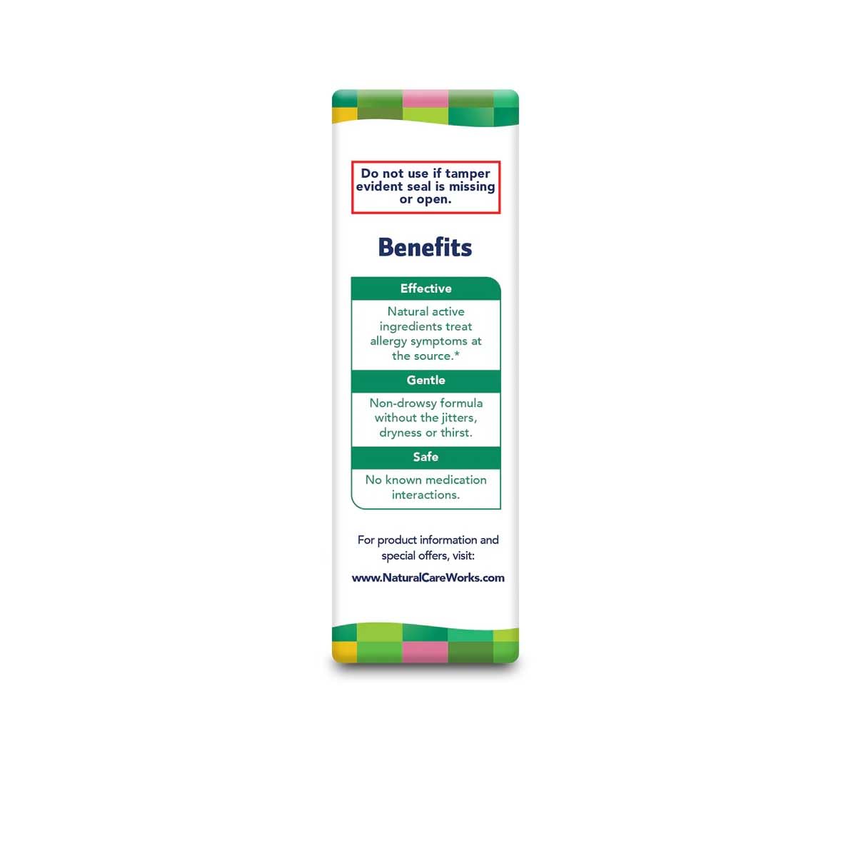 Natra-Bio NaturalCare spray nasal — emballage élégant, pratique pour le rangement.
