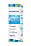 Natra-Bio NaturalCare spray nasal - emballage compact prêt pour le voyage.