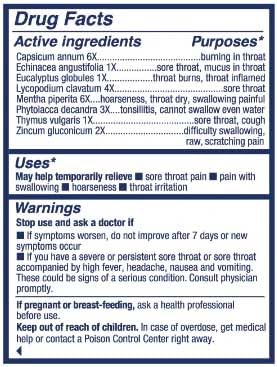 Natra-Bio NaturalCare Spray gorge brume douce pour usage occasionnel.