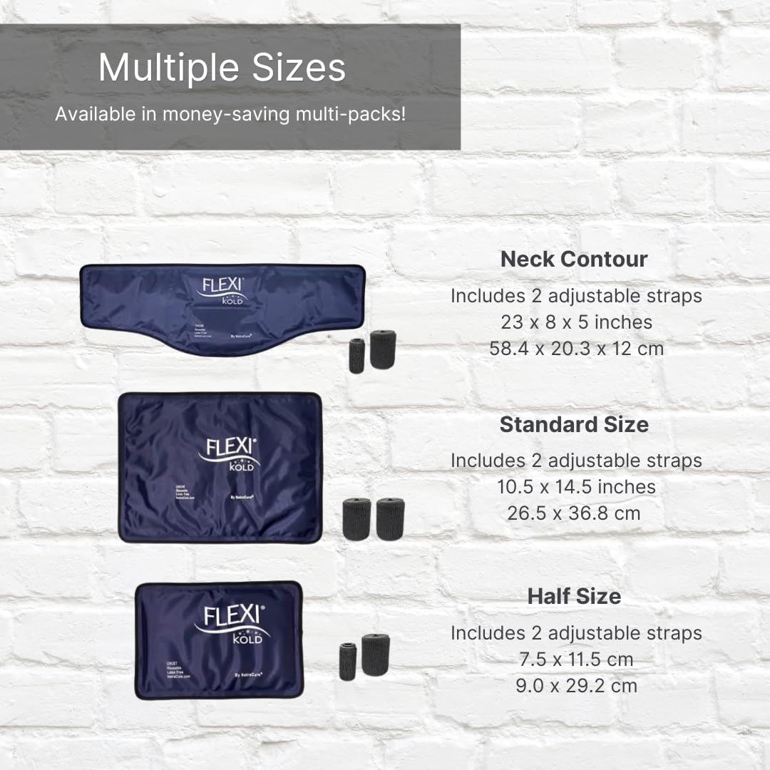 NatraCure FlexiKold conception douce et flexible pour le confort.