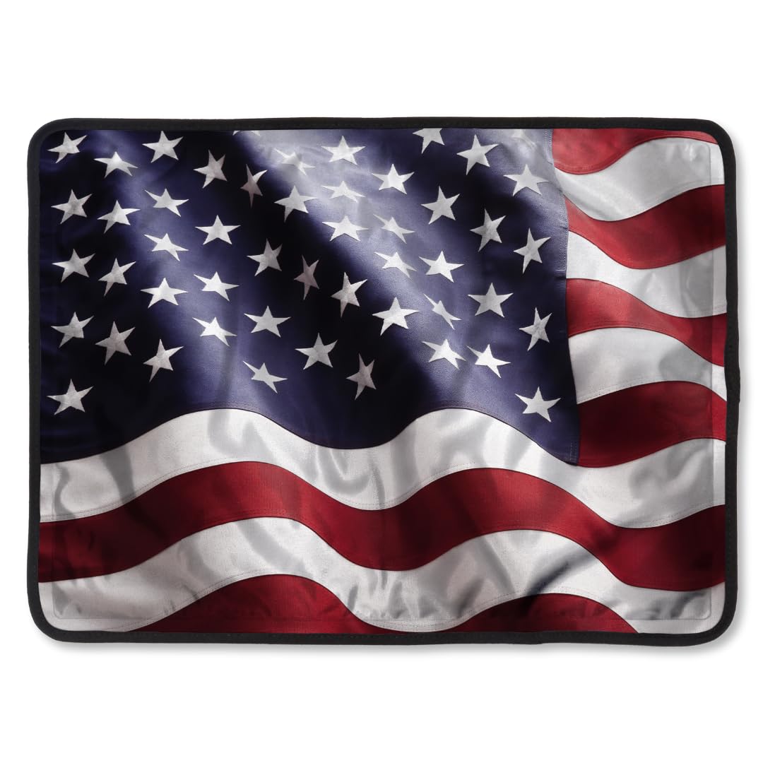 NatraCure FlexiKold avec drapeau américain, compresse gel réutilisable pour refroidissement ciblé.