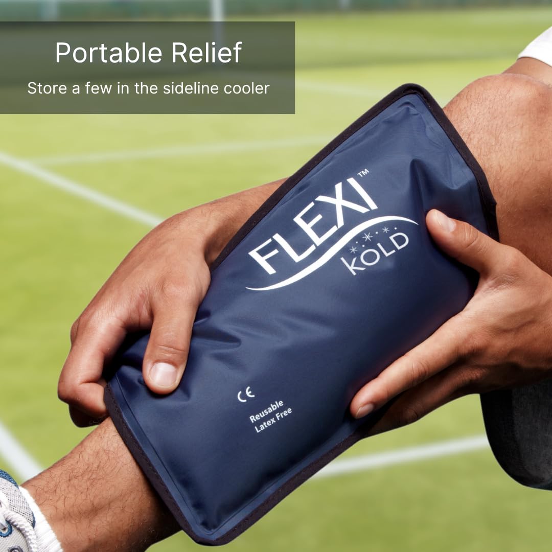 NatraCure FlexiKold pack gel froid genou, aide à la récupération après l entraînement.