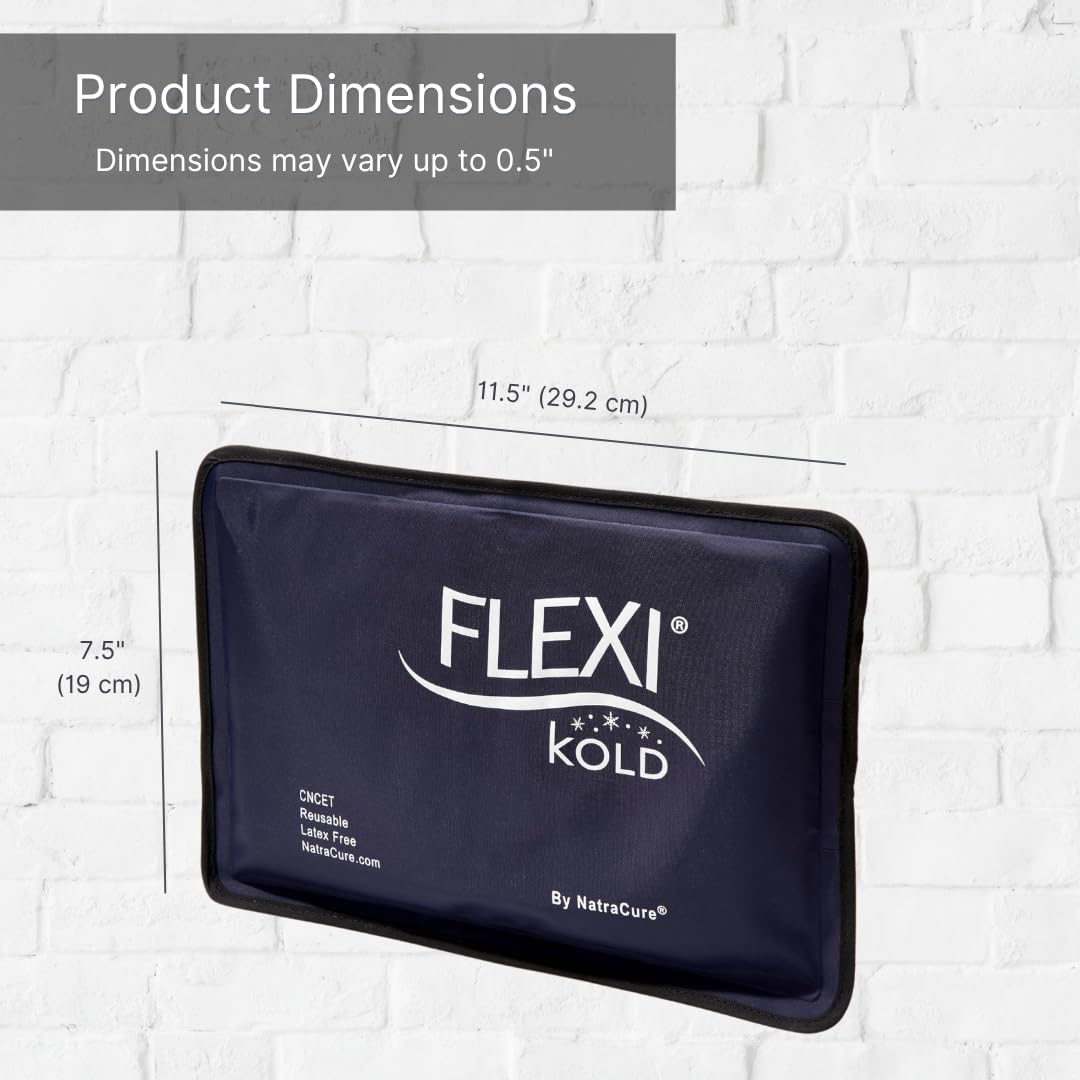 NatraCure FlexiKold pack gel froid pied, relief ciblé pour la plante du pied.