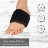 NatraCure Wrap velcro sur poignet, maintien précis.