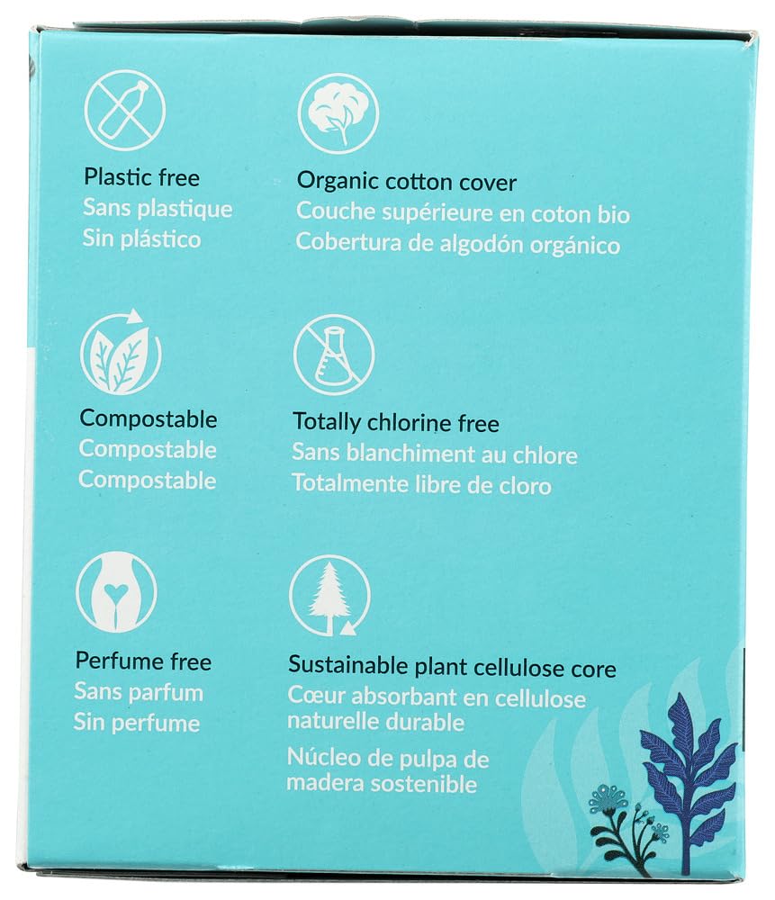 Natracare surface coton biologique doux pour un confort supérieur.