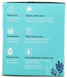 Natracare surface coton biologique doux pour un confort supérieur.