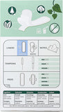 Natracare design mince et discret: protection discrète toute la journée.