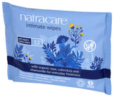 Natracare emballage 24 paquets lingettes, pratique pour la maison et le voyage.