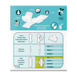 Natracare emballage biodégradable des sachets, praticité et respect de l'environnement.