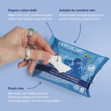 Natracare lingettes intimes infusées camomille et calendula pour apaiser naturellement.