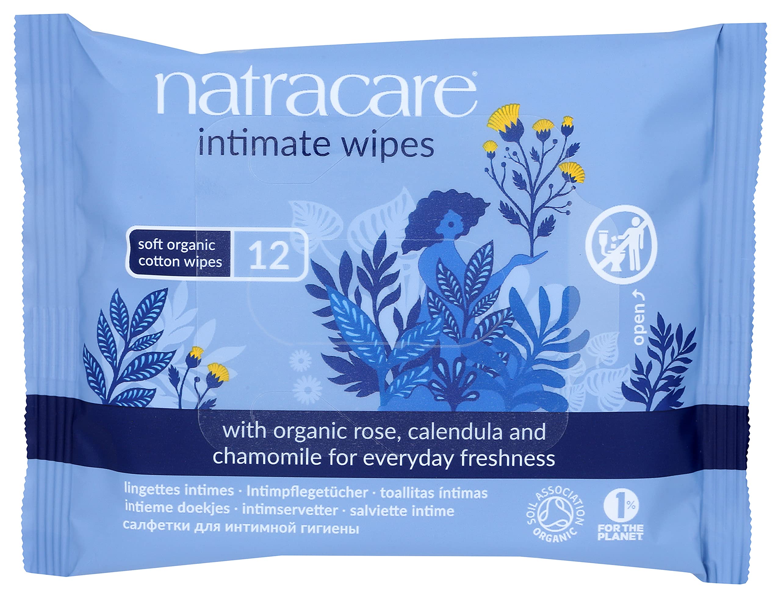 Natracare lingettes intimes parfum rose française, expérience délicate.